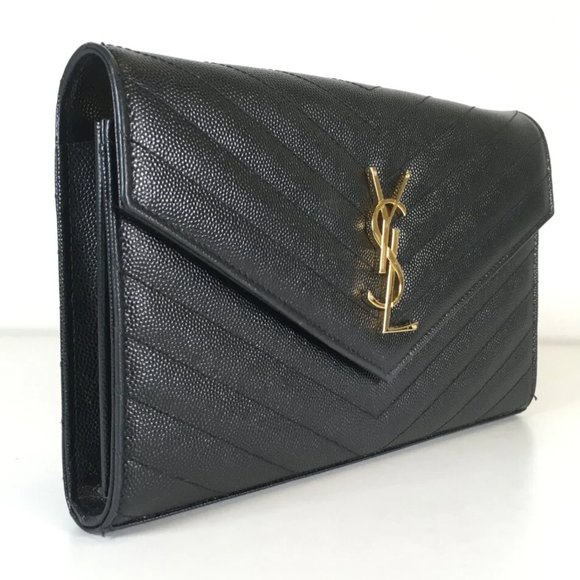 Saint Laurent (YSL) Cassandre Wallet on Chain - Picture 2 of 4